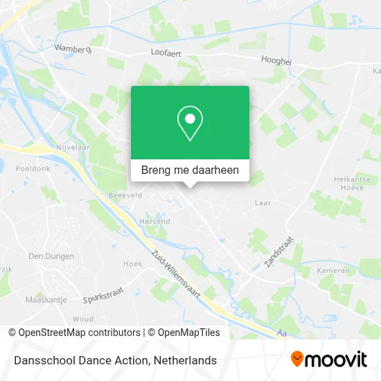 Dansschool Dance Action kaart