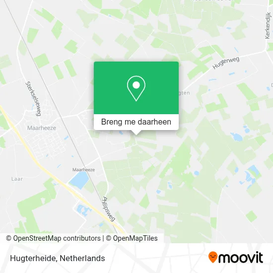 Hugterheide kaart