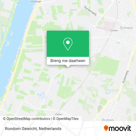 Rondom Gewicht kaart