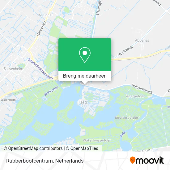 Rubberbootcentrum kaart