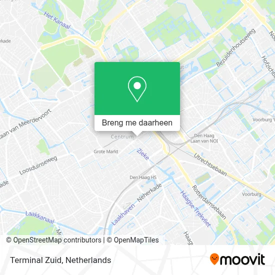 Terminal Zuid kaart