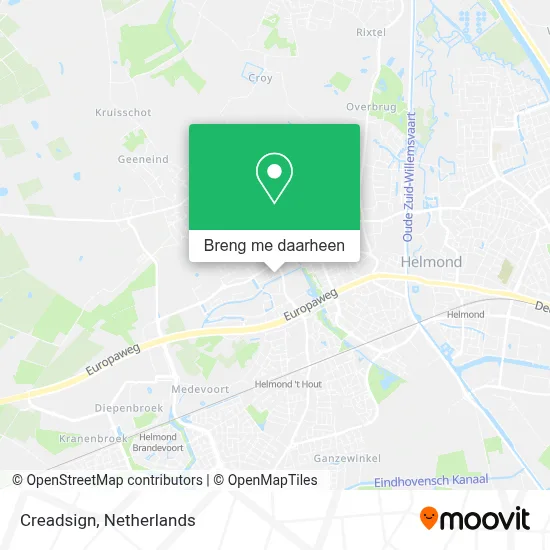 Creadsign kaart