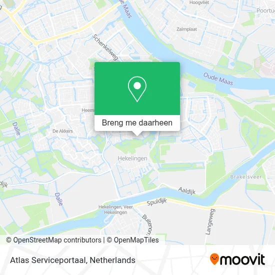 Atlas Serviceportaal kaart