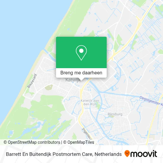 Barrett En Buitendijk Postmortem Care kaart