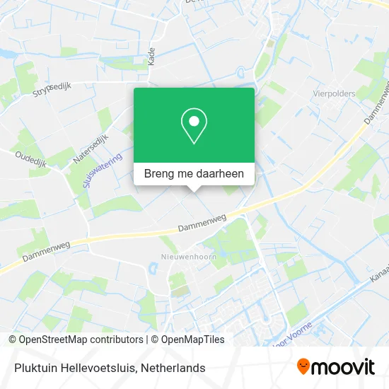 Pluktuin Hellevoetsluis kaart