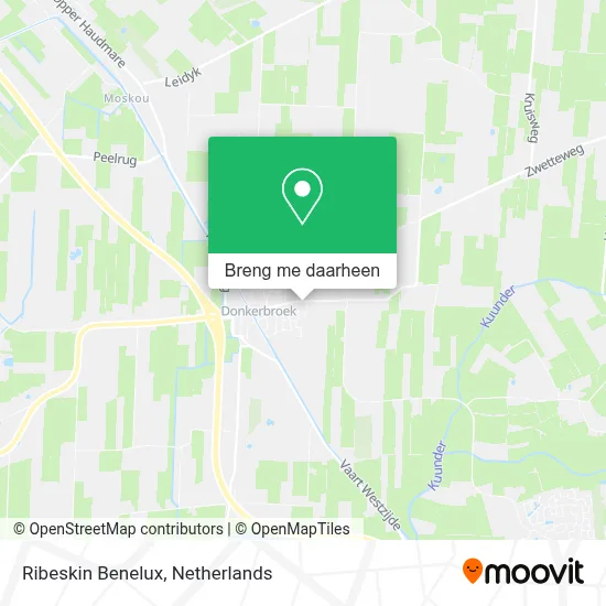 Ribeskin Benelux kaart