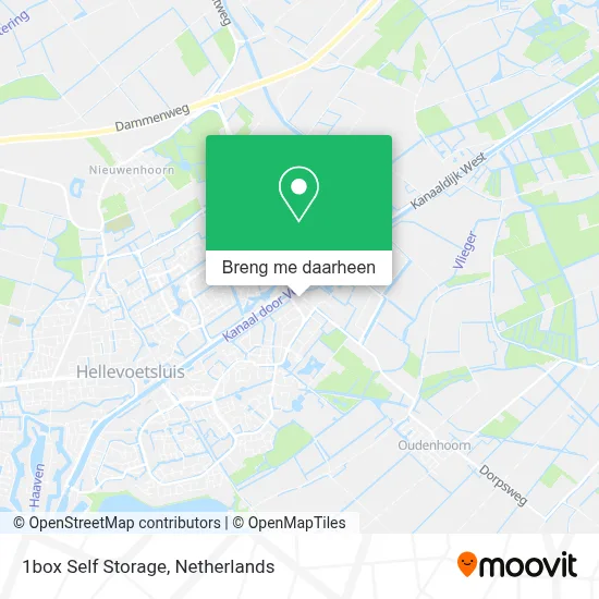 1box Self Storage kaart