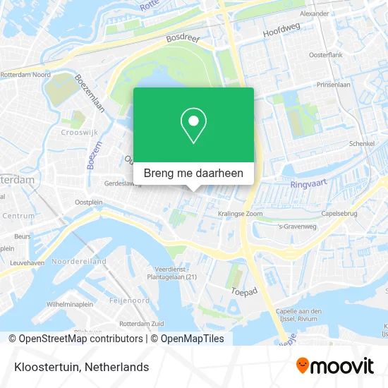 Kloostertuin kaart