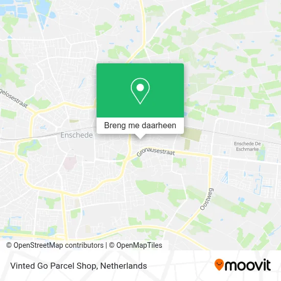 Vinted Go Parcel Shop kaart