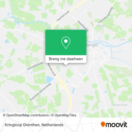 Kringloop Drenthen kaart