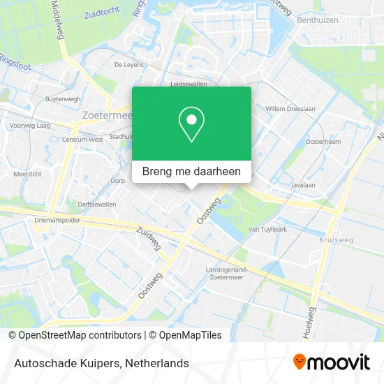 Autoschade Kuipers kaart