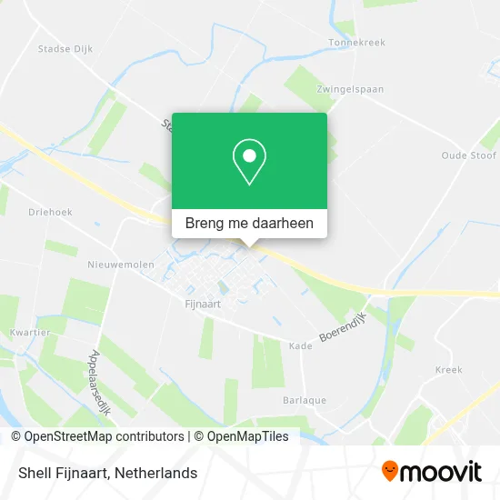 Shell Fijnaart kaart