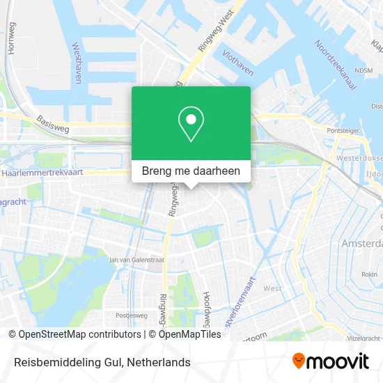 Reisbemiddeling Gul kaart