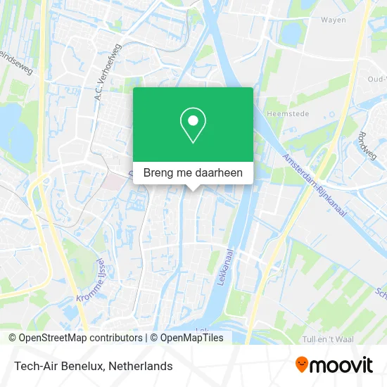 Tech-Air Benelux kaart