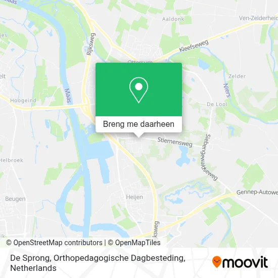 De Sprong, Orthopedagogische Dagbesteding kaart