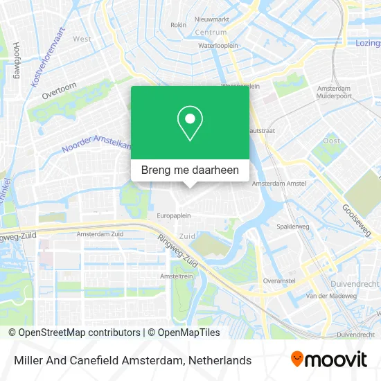 Miller And Canefield Amsterdam kaart