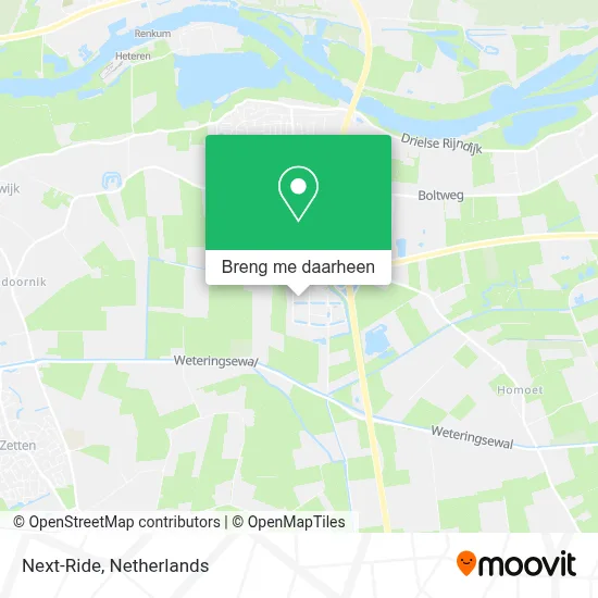 Next-Ride kaart