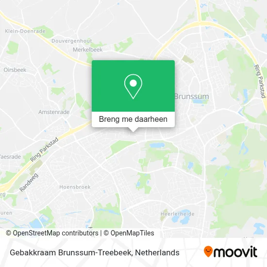 Gebakkraam Brunssum-Treebeek kaart