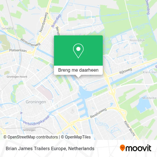 Brian James Trailers Europe kaart