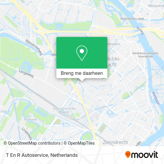 T En R Autoservice kaart