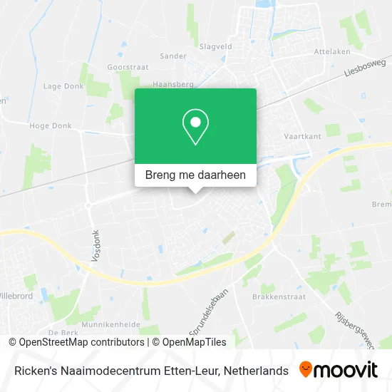 Ricken's Naaimodecentrum Etten-Leur kaart