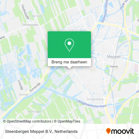 Steenbergen Meppel B.V. kaart