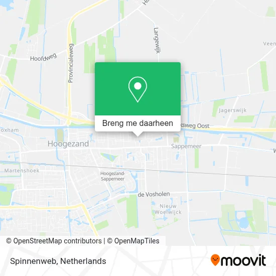Spinnenweb kaart