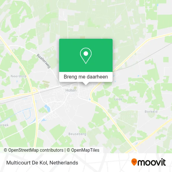 Multicourt De Kol kaart