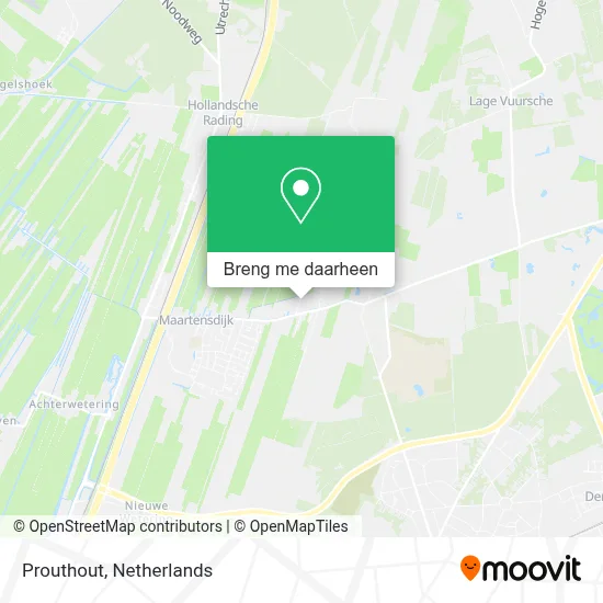 Prouthout kaart