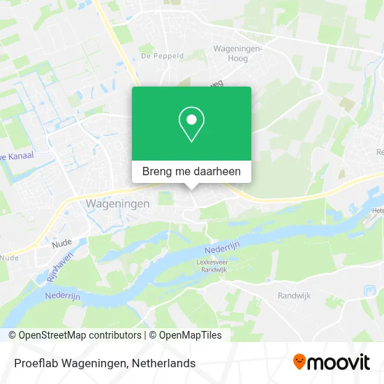 Proeflab Wageningen kaart