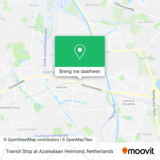 Transit Stop at Azalealaan Helmond kaart