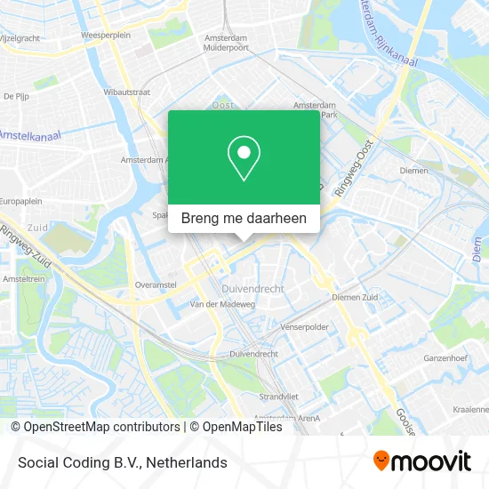 Social Coding B.V. kaart