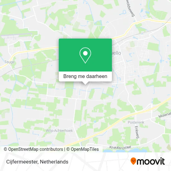 Cijfermeester kaart