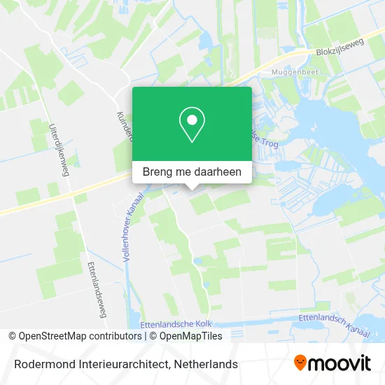 Rodermond Interieurarchitect kaart