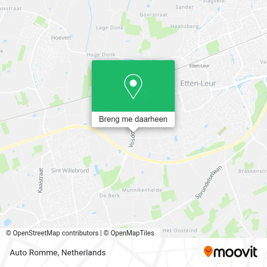 Auto Romme kaart