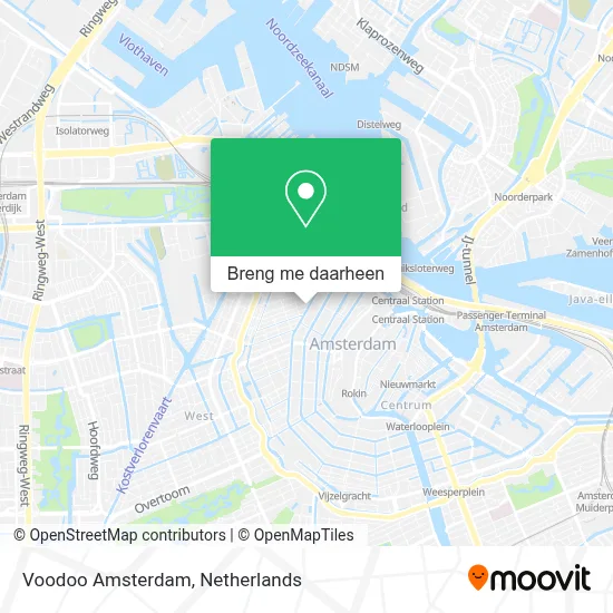 Voodoo Amsterdam kaart