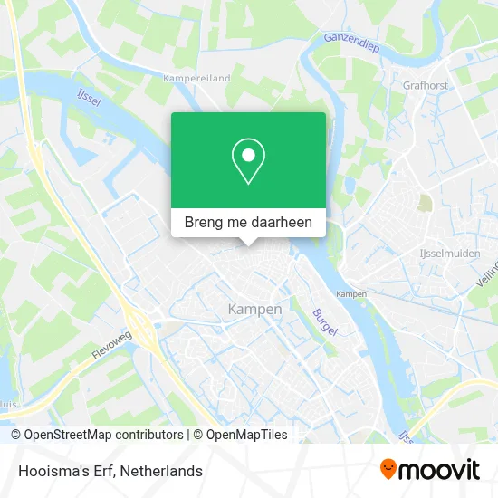 Hooisma's Erf kaart