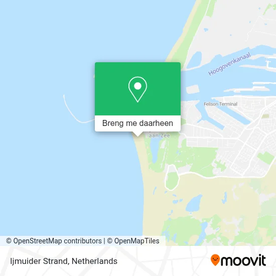 Ijmuider Strand kaart