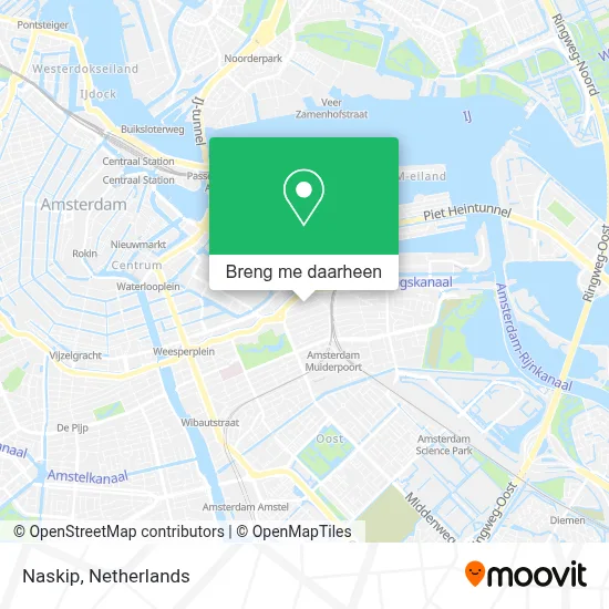 Naskip kaart