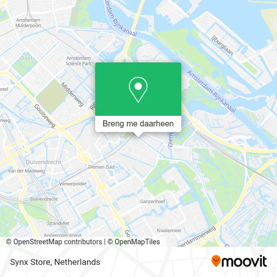Synx Store kaart