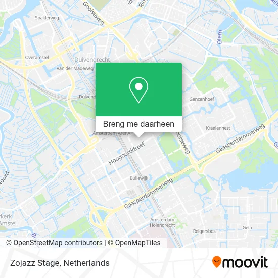 Zojazz Stage kaart