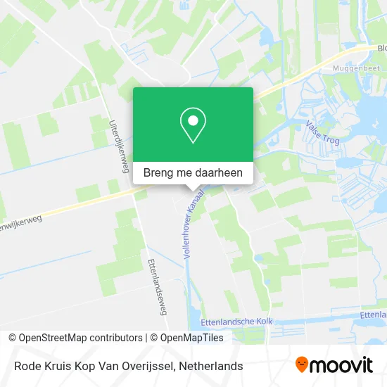 Rode Kruis Kop Van Overijssel kaart