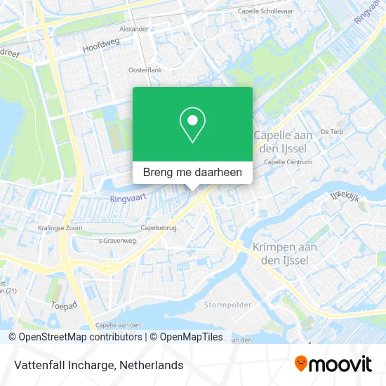 Vattenfall Incharge kaart