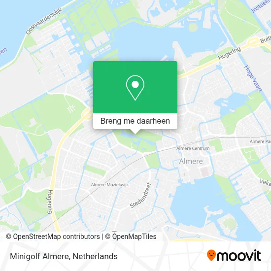 Minigolf Almere kaart