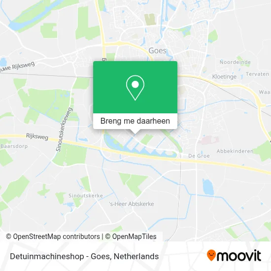 Detuinmachineshop - Goes kaart
