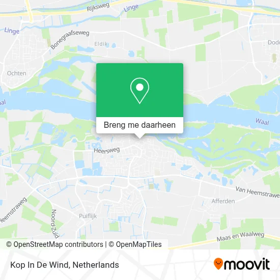 Kop In De Wind kaart