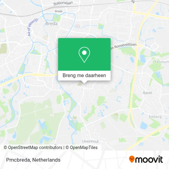 Pmcbreda kaart