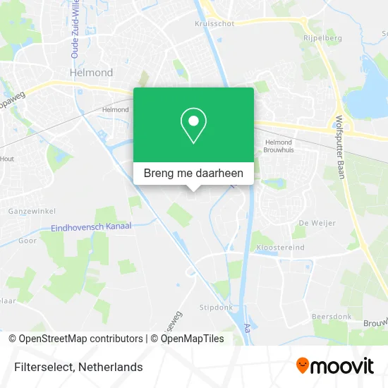 Filterselect kaart
