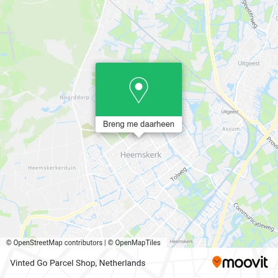 Vinted Go Parcel Shop kaart