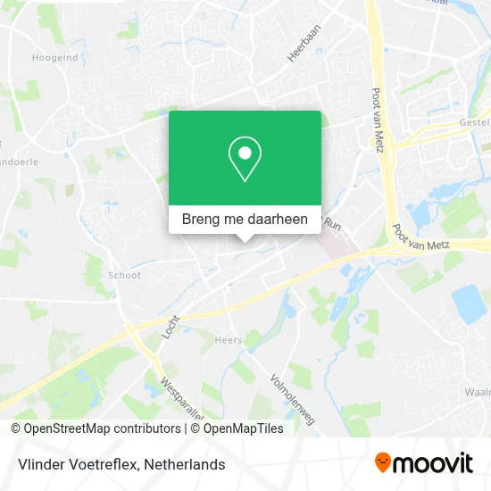 Vlinder Voetreflex kaart